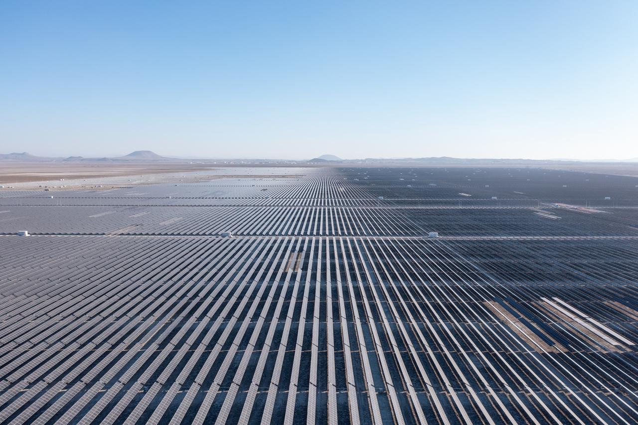 A view of a large-scale solar power plant in Türkiye. (Adobe Stock Photo)