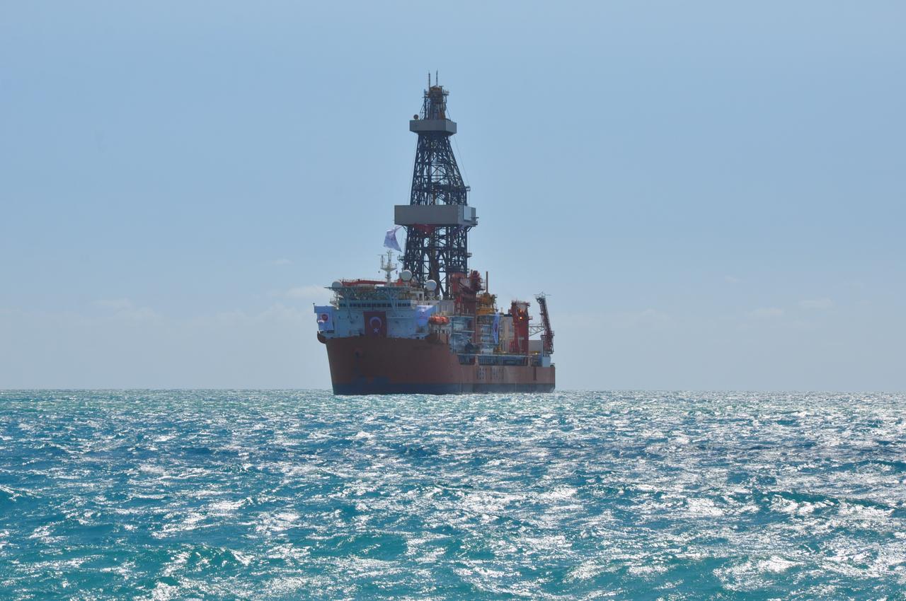 Türkiye's new ultra-deepwater drilling ship arrives at Mersin's Tasucu port for Mediterranean operations, joining Türkiye's energy fleet. (AA Photo)