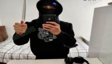 The picture shows one of the suspects captured during counter-terrorism operations in Istanbul, Türkiye, targeting the terrorist organization Daesh. (IHA Photo)