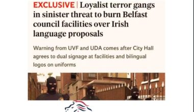 Another banger from @tanistry on instagram about the prevalence of loyalist paramilitaries.