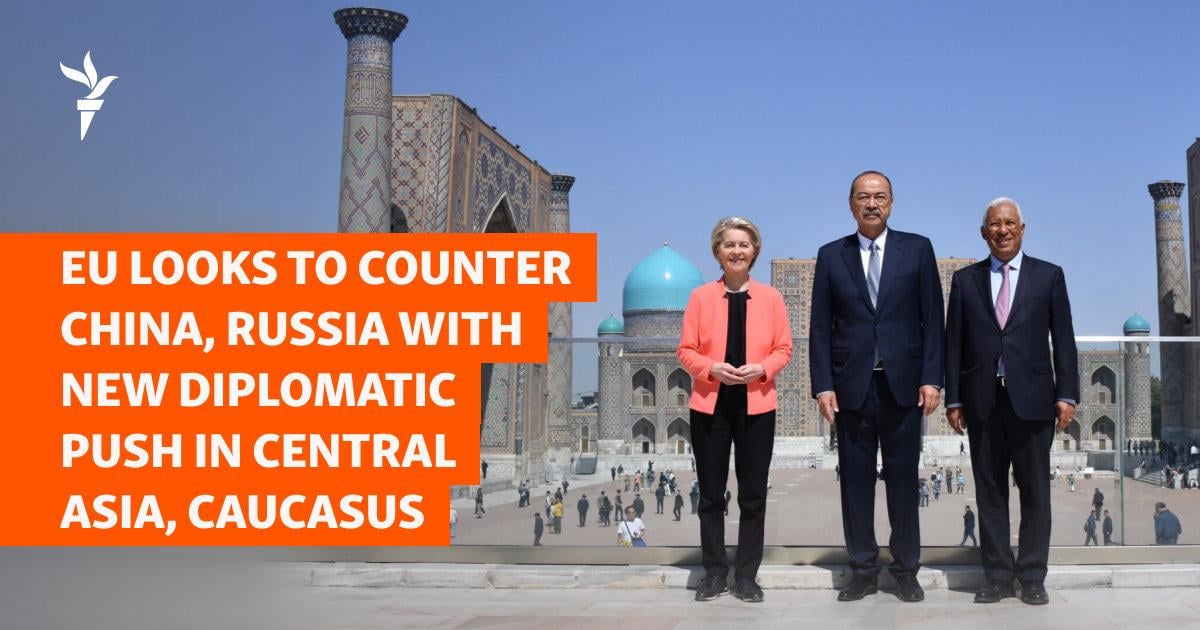 EU Readies New Trade Routes -- And A Challenge To Beijing And Moscow -- At Luxembourg Summit