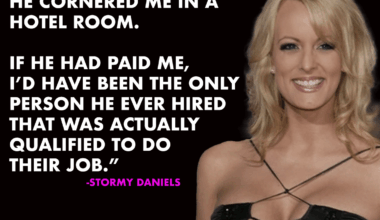 If Stormy Daniels was paid for sex...