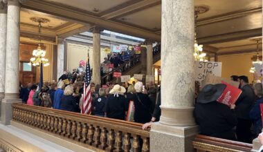 Hoosiers rally against VP Vance's visit to discuss redistricting
