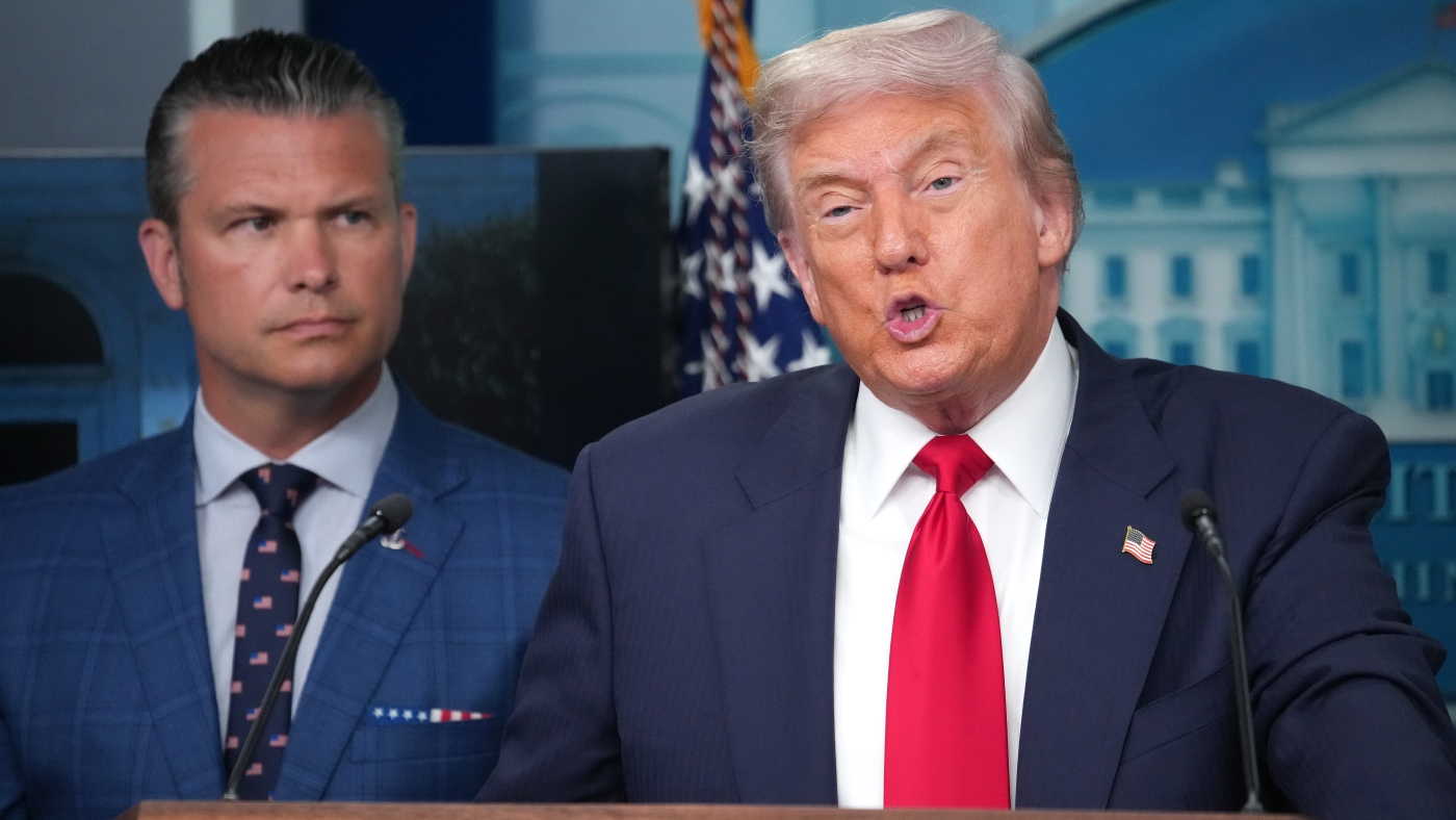 Trump says Pentagon has 'identified funds' to pay military during shutdown : NPR