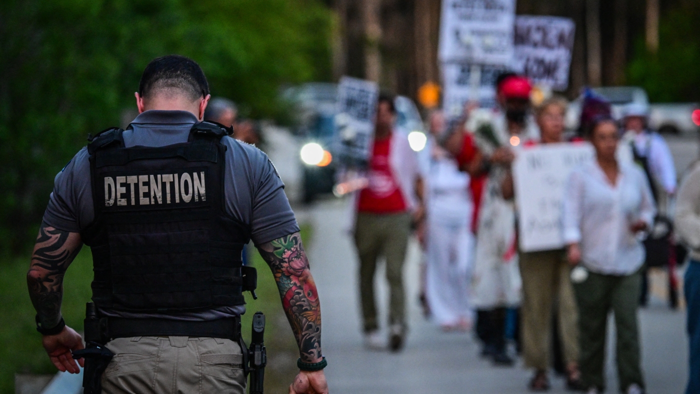 Laid-off civil rights workers warn of potential for ICE detention violations : NPR