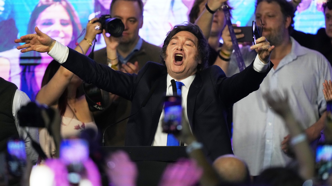 Milei triumphs in Argentine midterm elections : NPR