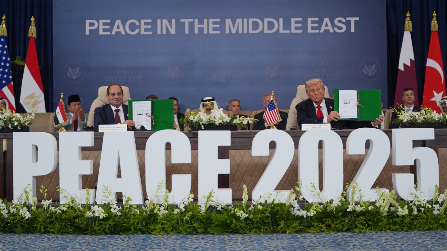 Trump attends Egypt summit after Israel Knesset speech