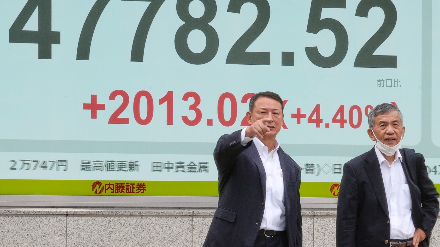Japan shares jump nearly 5% to new record after Takaichi is chosen as ruling party leader
