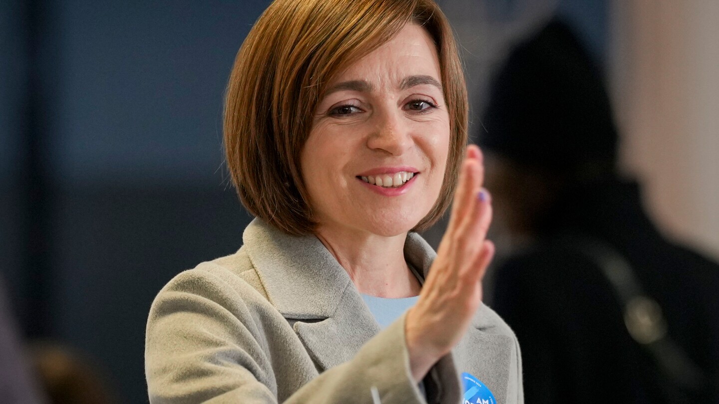 Moldova's President Maia Sandu celebrates decisive victory after the party she founded wins election