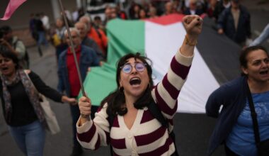 Thousands in European cities march for Palestinians and Gaza