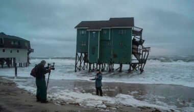 Nor'easter prompts state of emergency in New Jersey as typhoon remnants lash western Alaska