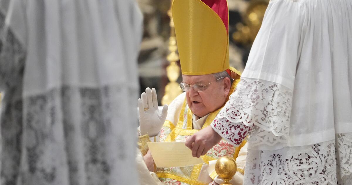 In a sign of change, American cardinal celebrates old Latin Mass at Vatican