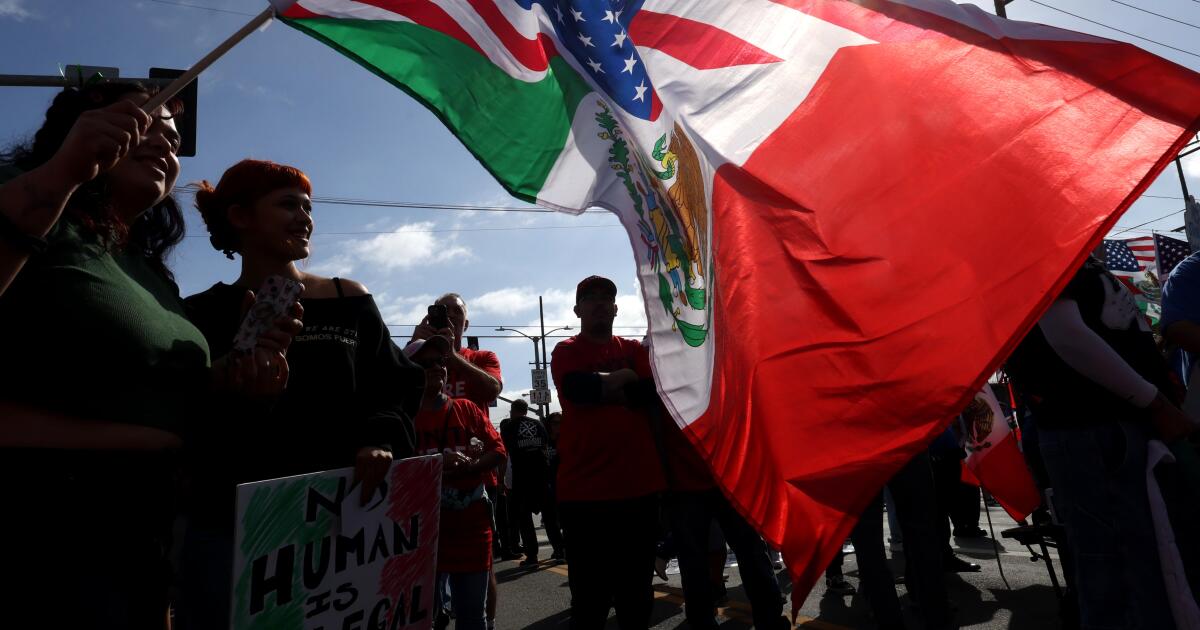 At 'We The People Rising' rally, Angelenos call for end to ICE raids