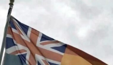 The habit of shoving the flag everywhere is real.