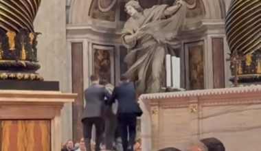 Chaos At Vatican As Man Urinates On Altar During Holy Mass At St. Peter’s Basilica