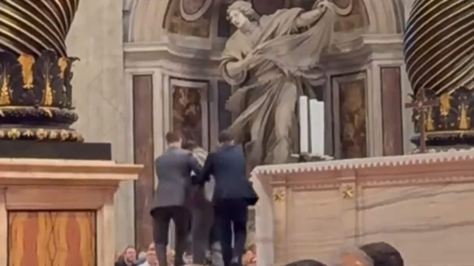 Chaos At Vatican As Man Urinates On Altar During Holy Mass At St. Peter’s Basilica