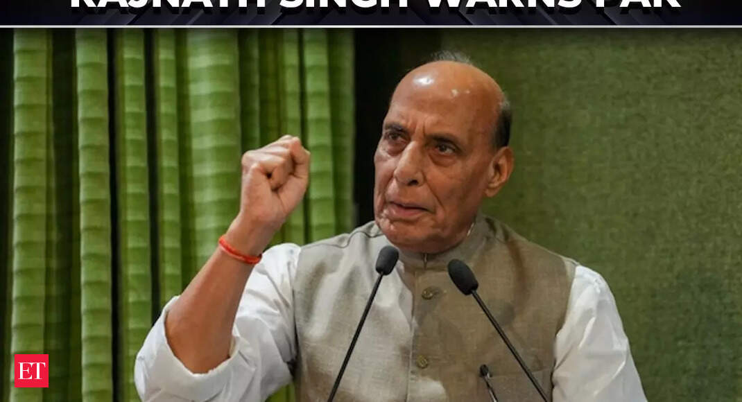 ‘Pakistan ko theek-thak dose diya…’: Rajnath Singh’s fiery warning sparks buzz over Operation Sindoor - The Economic Times Video
