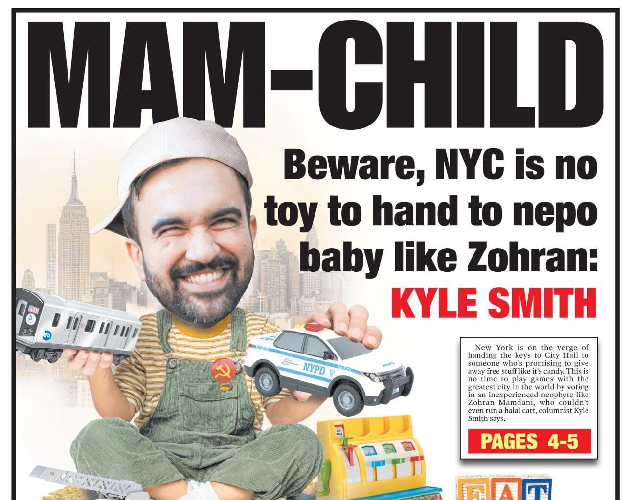 Calling Zohran a nepo baby when his opponent is ANDREW CUOMO proves these dumbasses aren't even trying anymore man.