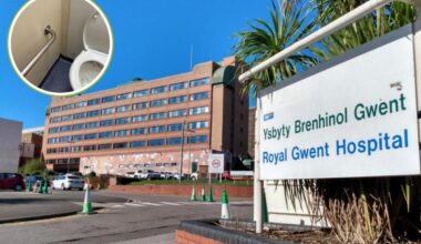 Shocking images show fungi growing in Royal Gwent Hospital toilet