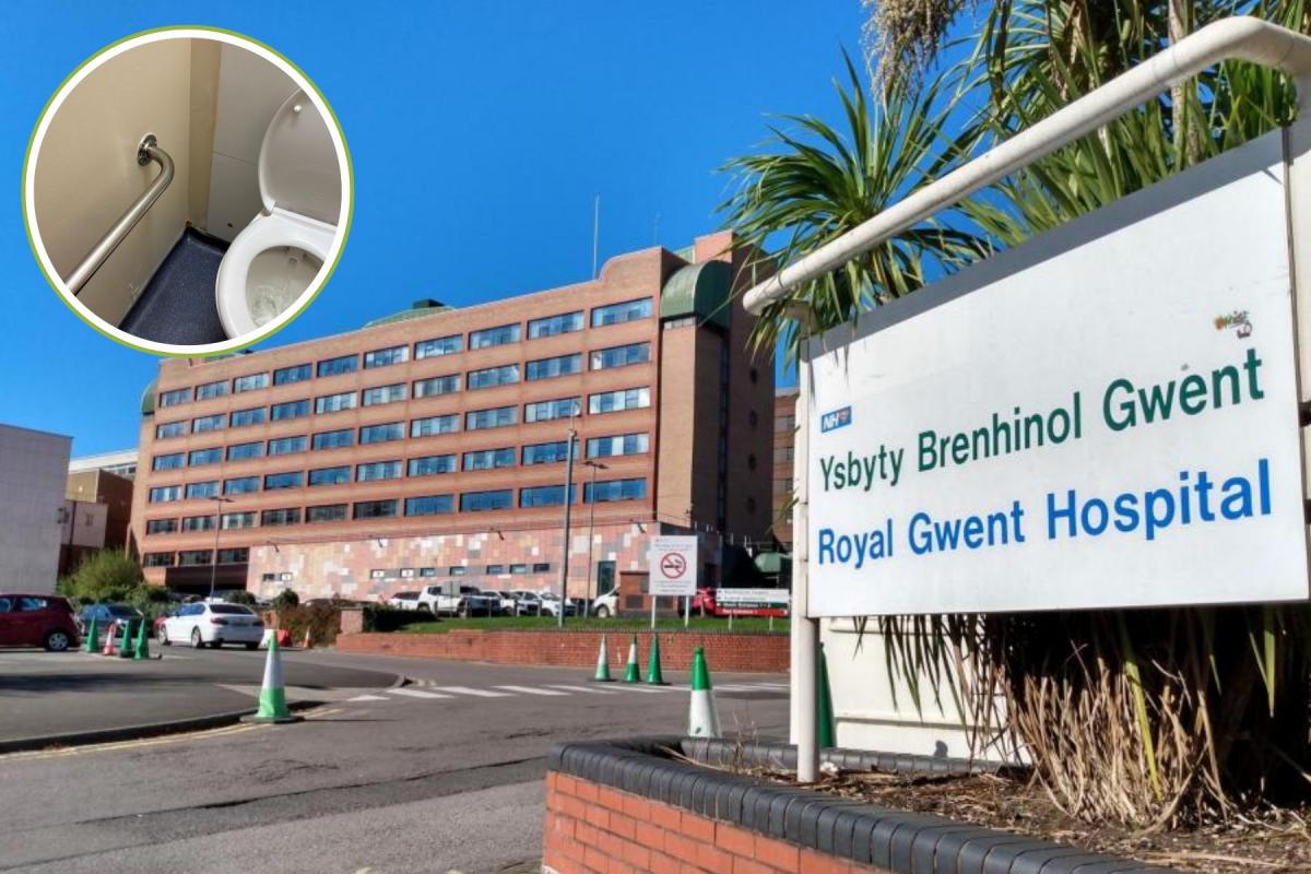 Shocking images show fungi growing in Royal Gwent Hospital toilet