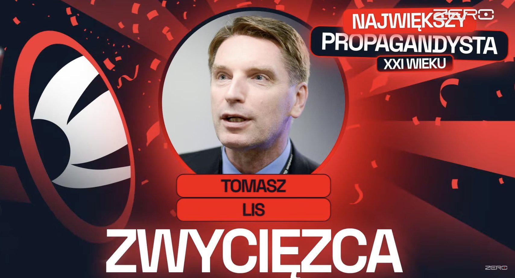 Kanał Zero przeprowadził plebiscyt największego propagandysty XXI wieku. Nie został nim Kurski zarządzający machiną propagandową TVPiS ani Rachoń, Holecka, Sakiewicz czy Karnowscy. Został nim Lis.