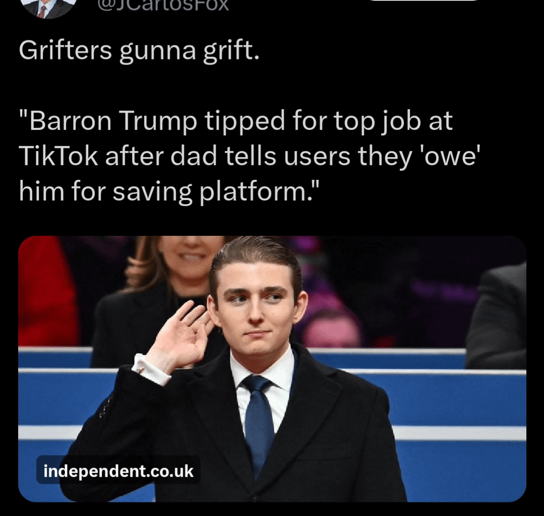 I thought he was trying to save Tiktok.