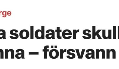 Prisa Gud för norska soldater
