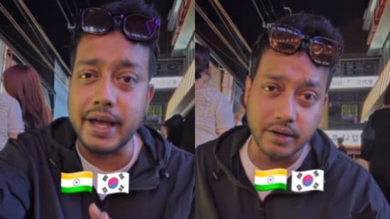 A viral clip from South Korea showed an Indian man questioning why only Indians face civic sense criticism.(Instagram/subtle_crazykorea)