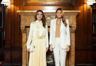 Queen Rania shared an Instagram photo of herself with Melania Trump at the UN last week 👀
