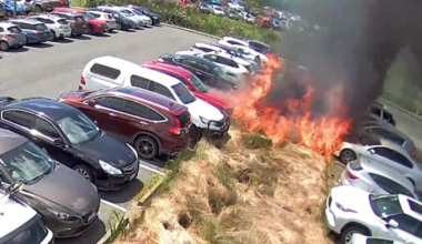 CCTV released after 28 cars destroyed in Whangārei Hospital blaze