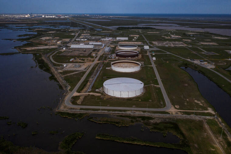 REUTERS/ADREES LATIF / 2020
                                The Bryan Mound Strategic Petroleum Reserve, an oil storage facility, is seen in this aerial photograph over Freeport, Texas.