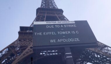 Eiffel Tower closes amid strikes held across France against austerity
