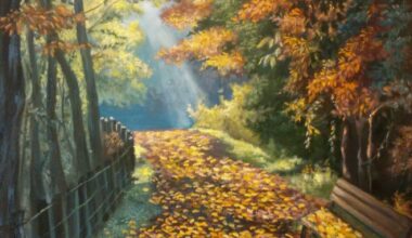 Autumn in the city. My oil painting on canvas. 2023