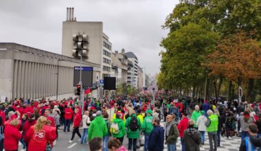 Pictures from the protest against the Arizona government, 14th of October 2025, Brussels