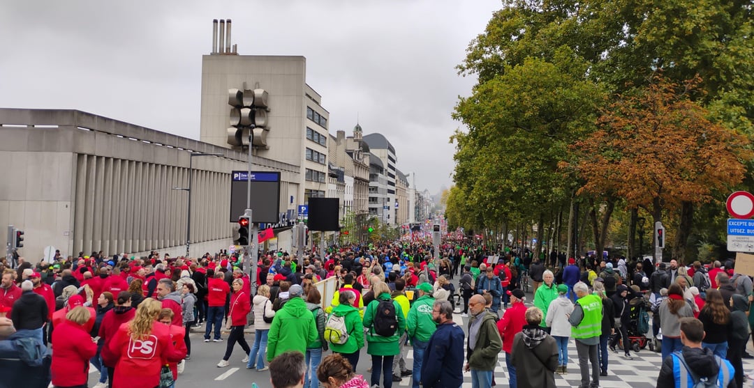 Pictures from the protest against the Arizona government, 14th of October 2025, Brussels
