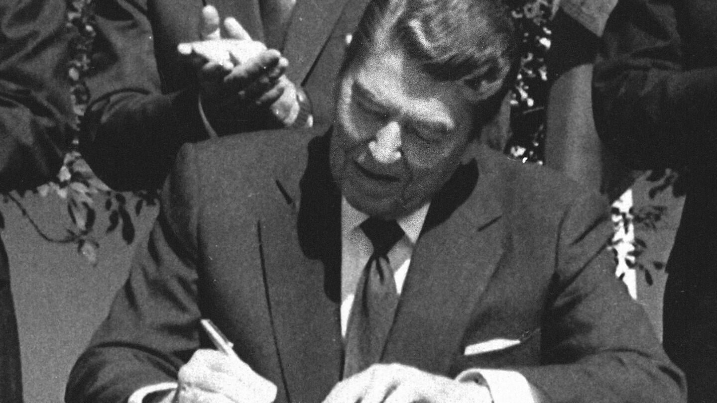Trump says a Canadian ad misstated Ronald Reagan's views on tariffs. Here are the facts and context