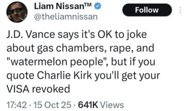 Vance is a shameful excuse of a human being.