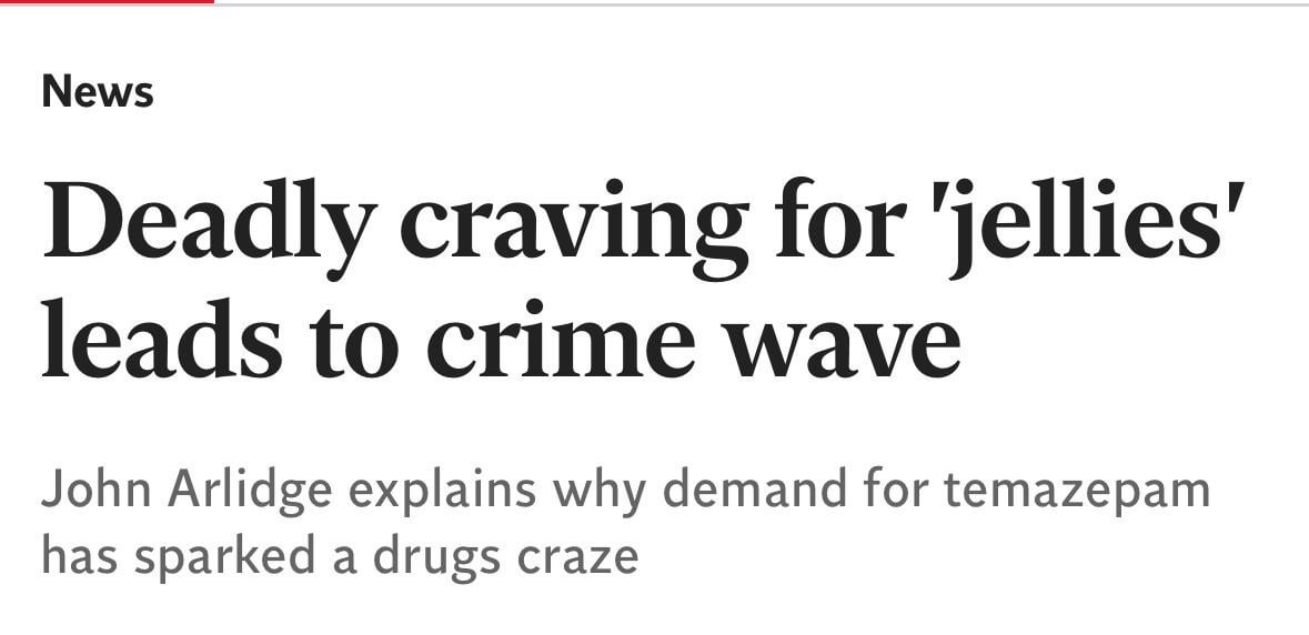 If someone said jellies to you in a conversation would your mind go to drugs or sweets?