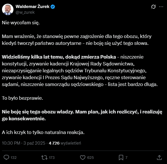 Waldemar Żurek zapowiada działania