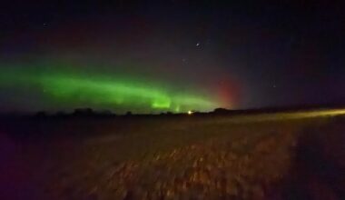 Nordlys på Djursland