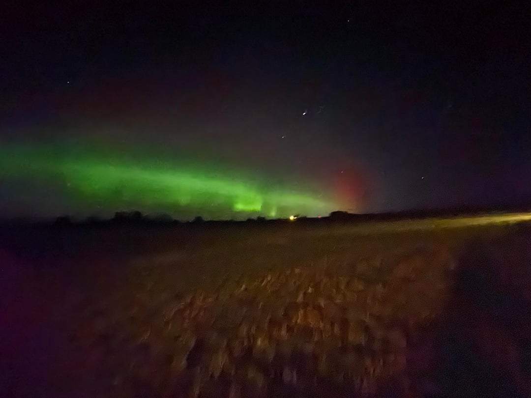 Nordlys på Djursland