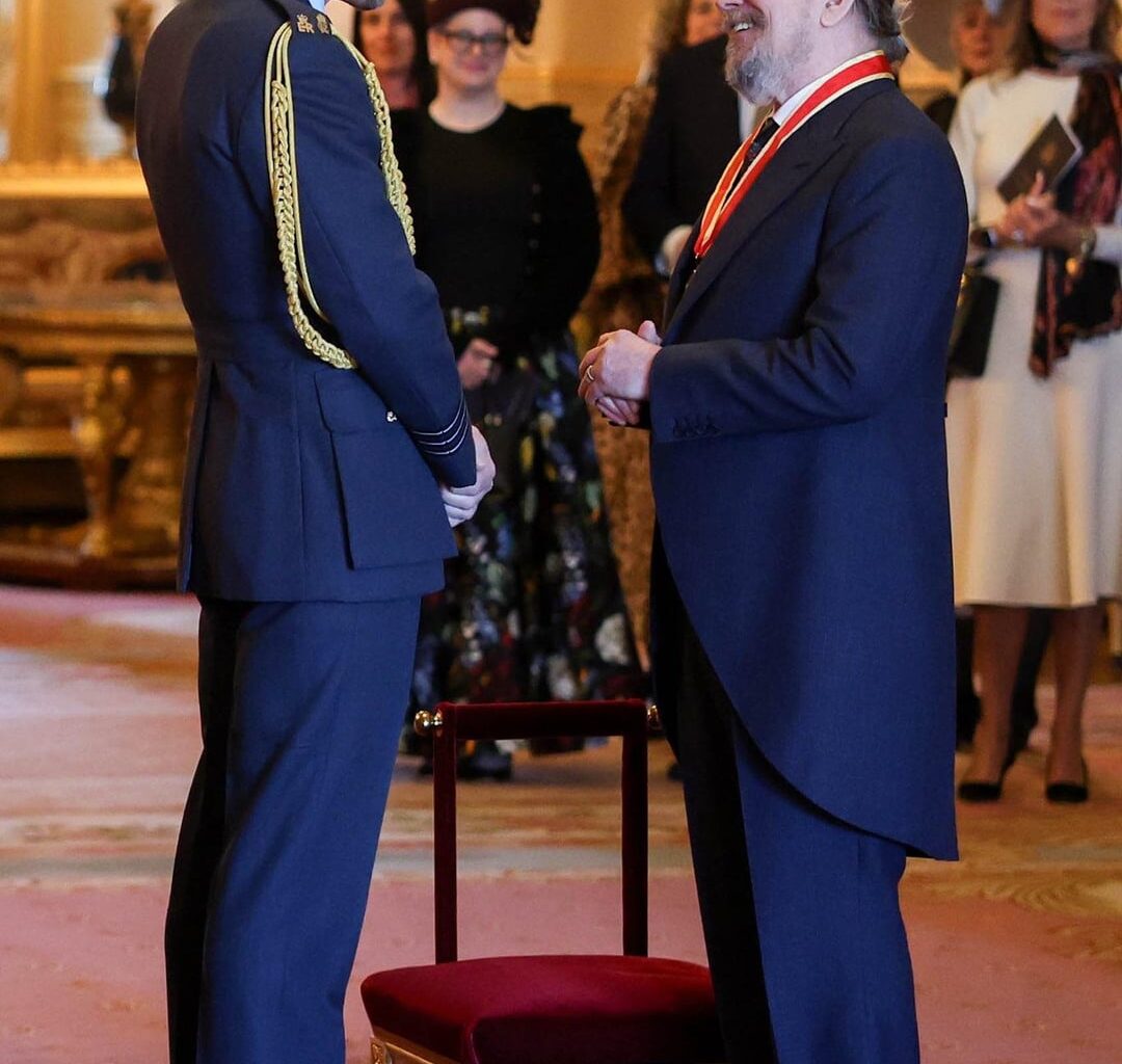 Prince William Knights Gary Oldman at Windsor Castle