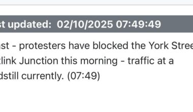 Anyone know what this is about this morning?