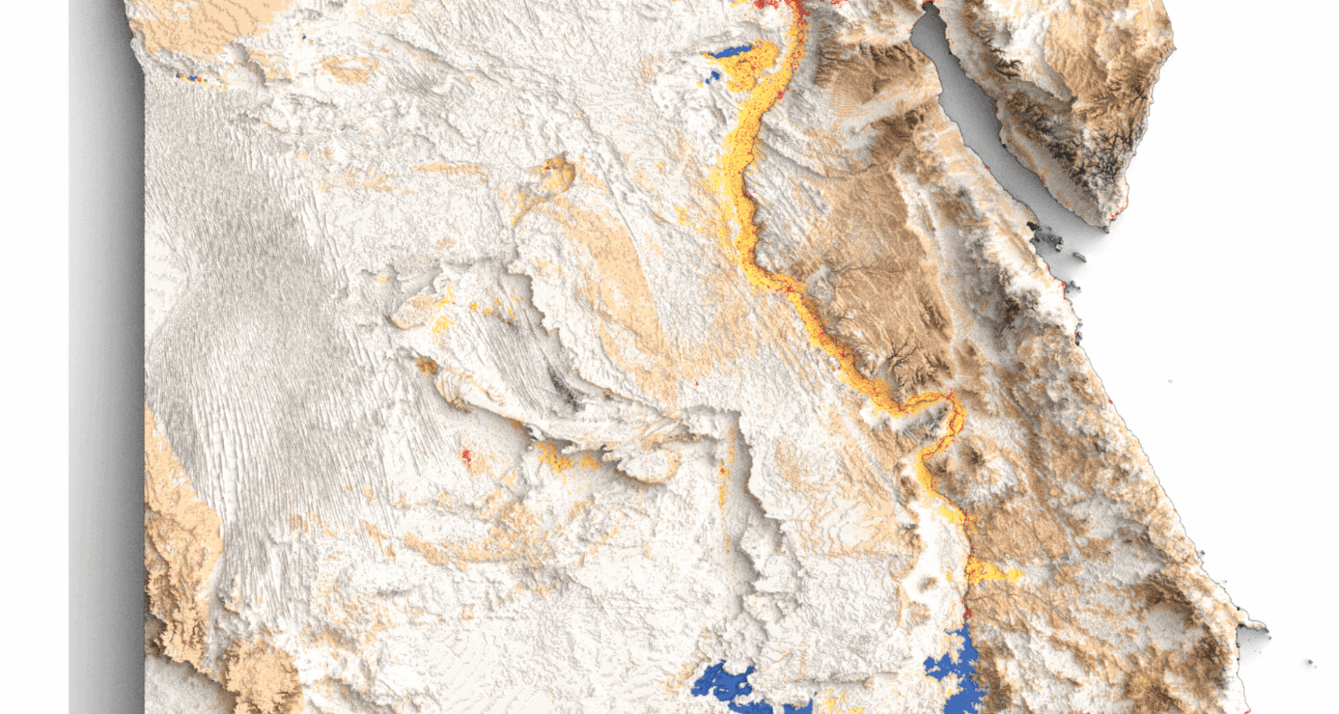 [OC] Landcover Map of Egypt - 2024