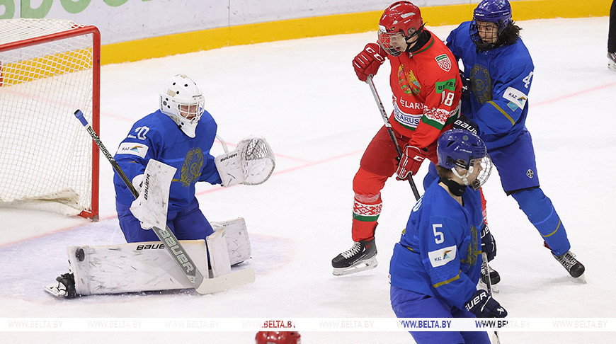 Belarus U18 hockey team routs Kazakhstan in Presidential Sports Club Cup opener
