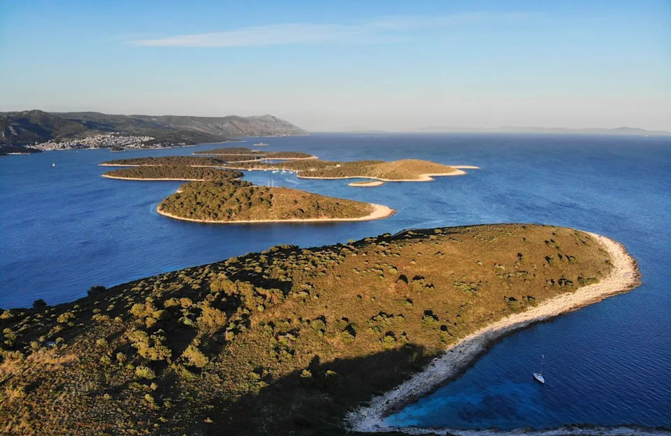 tupungato/Getty Images An aerial view of Sveti Klement in the Pakleni Islands.