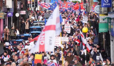Hundreds take to the streets over plan to house asylum seekers at barracks
