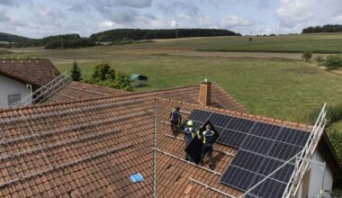 Installation von Solarpanelen in Hessen