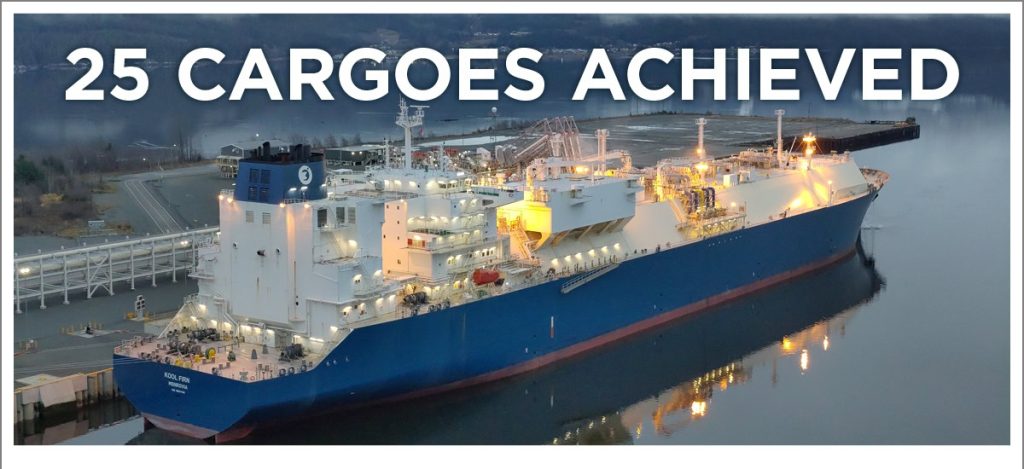 LNG Canada sends 25th cargo