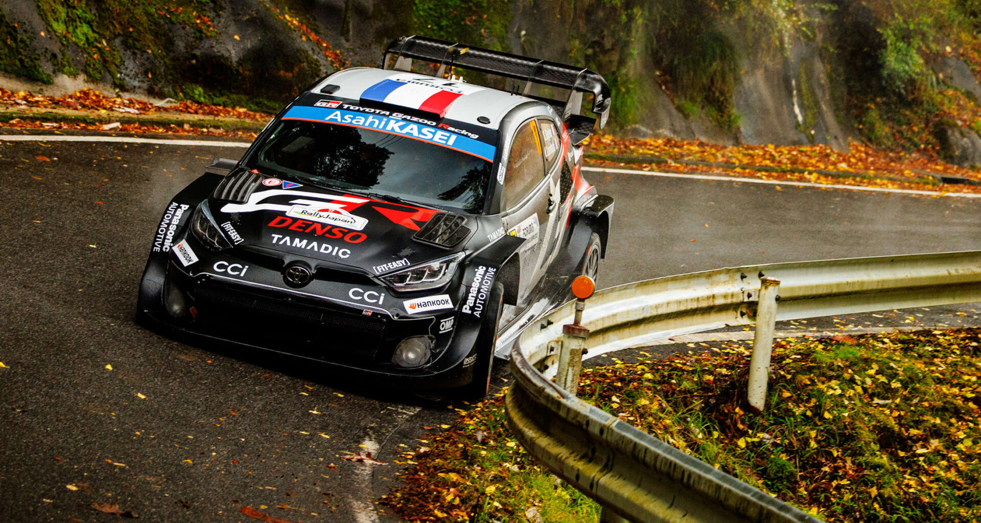 Sebastien Ogier masters the rain in Japan.